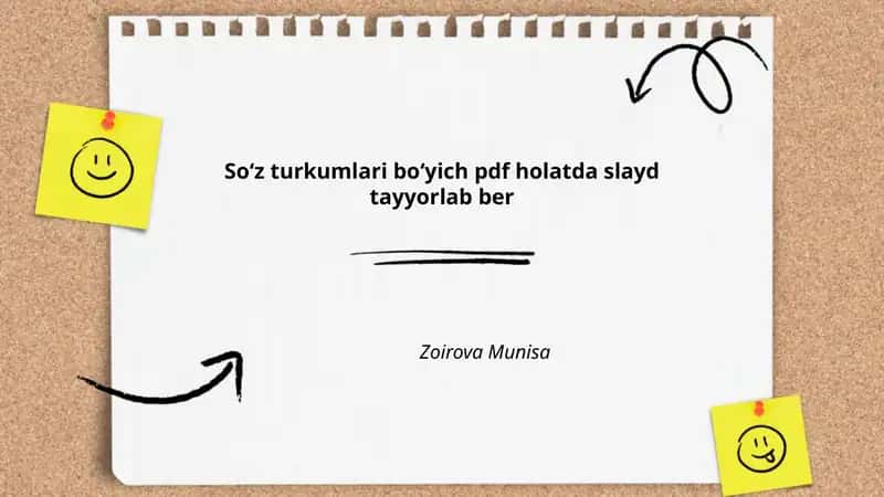 Soʻz turkumlari 1