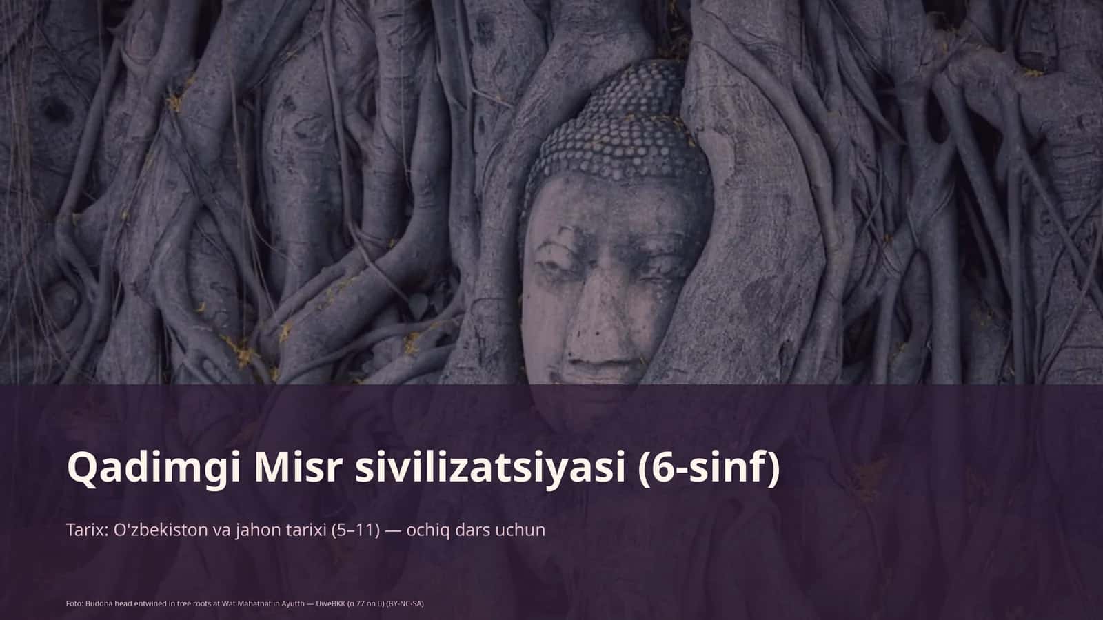Qadimgi Misr sivilizatsiyasi (6-sinf) 1
