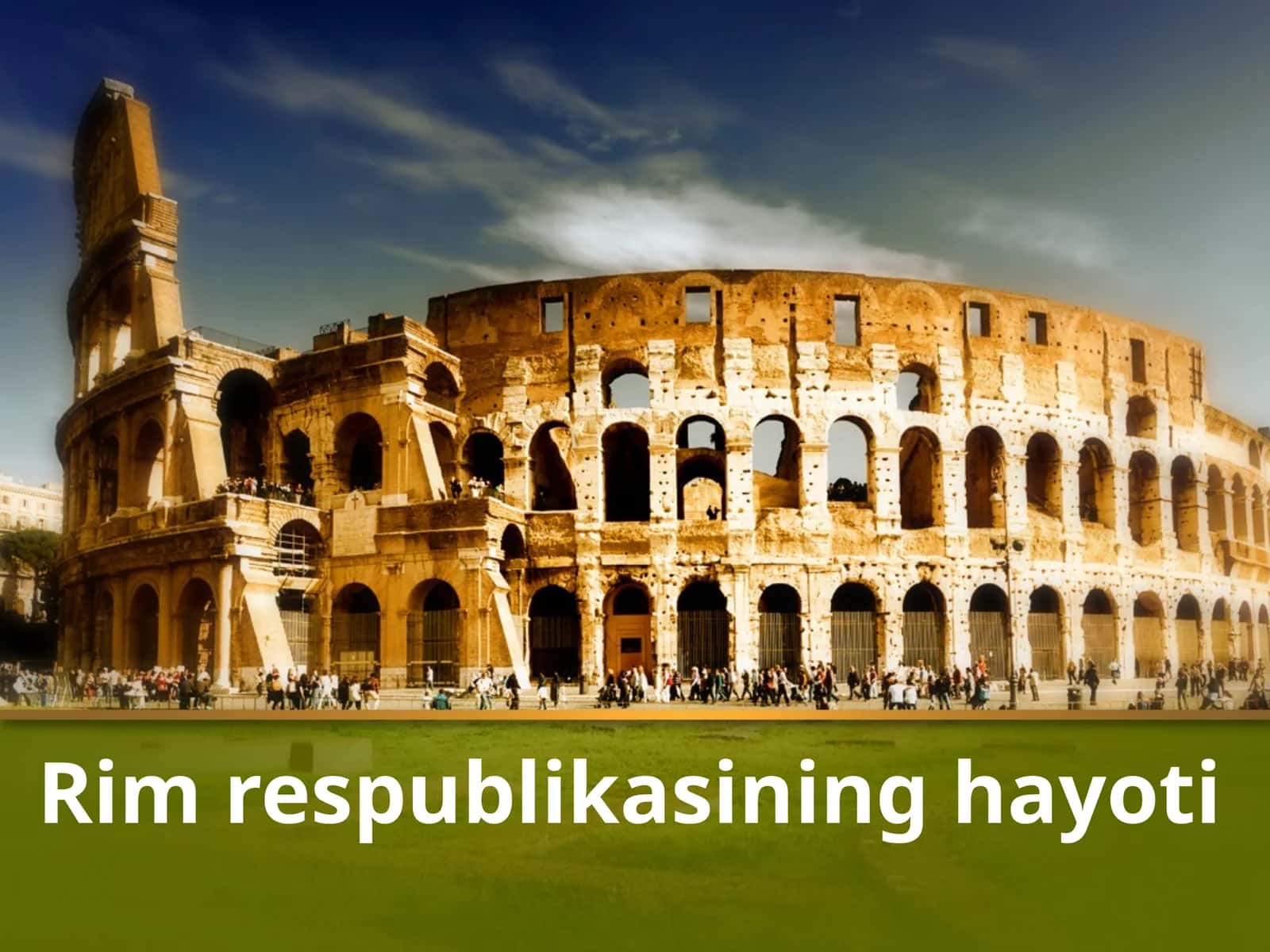 Rim respublikasining hayoti 1