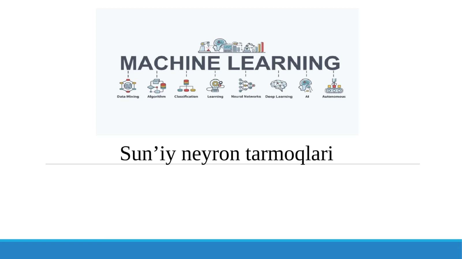Sun’iy neyron tarmoqlari 1