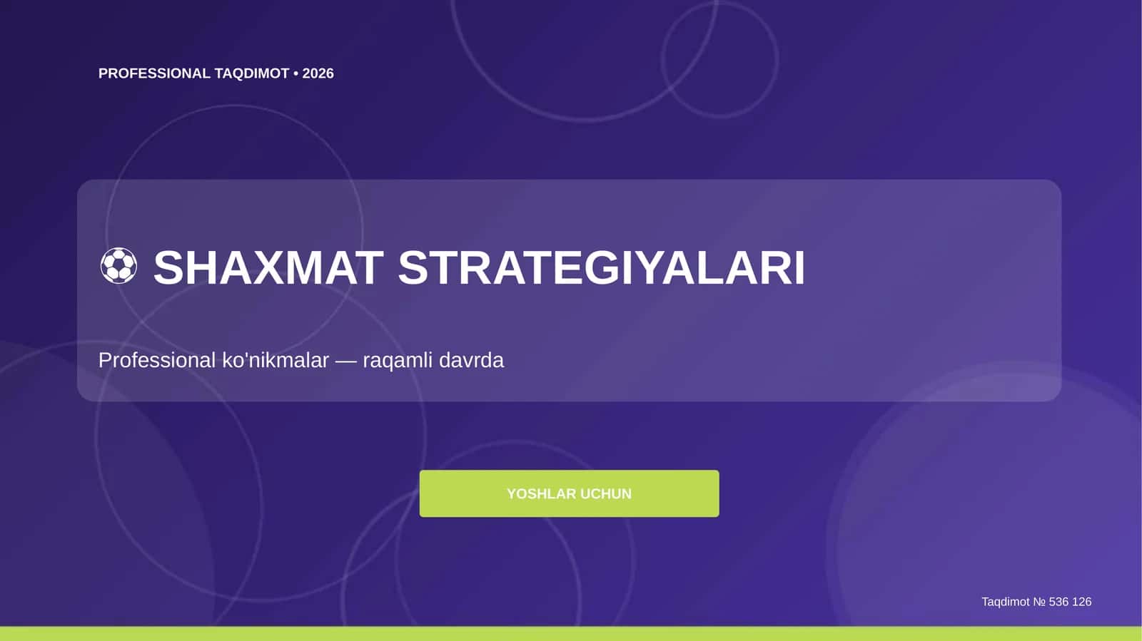 Shaxmat strategiyalari: professional ko'nikmalar (raqamli davrda) [yoshlar uchun] 1