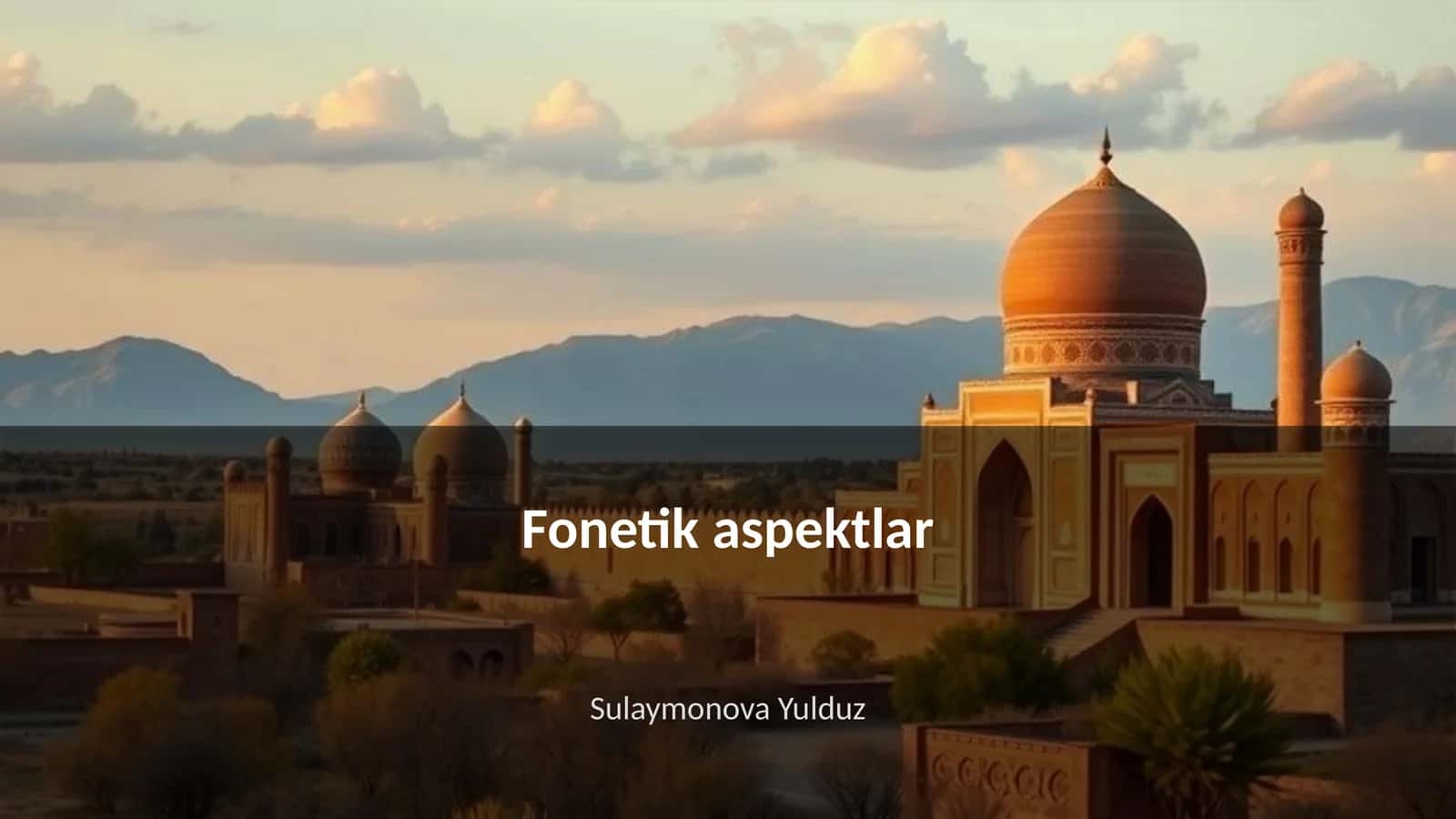 Fonetik aspektlar 1