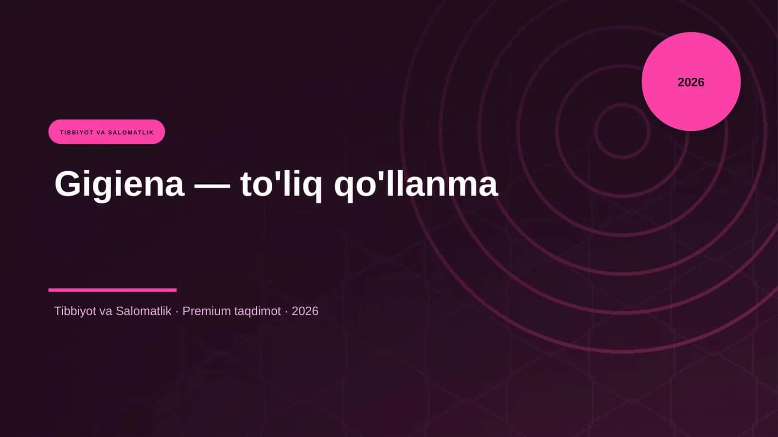 Gigiena - to'liq qo'llanma 1
