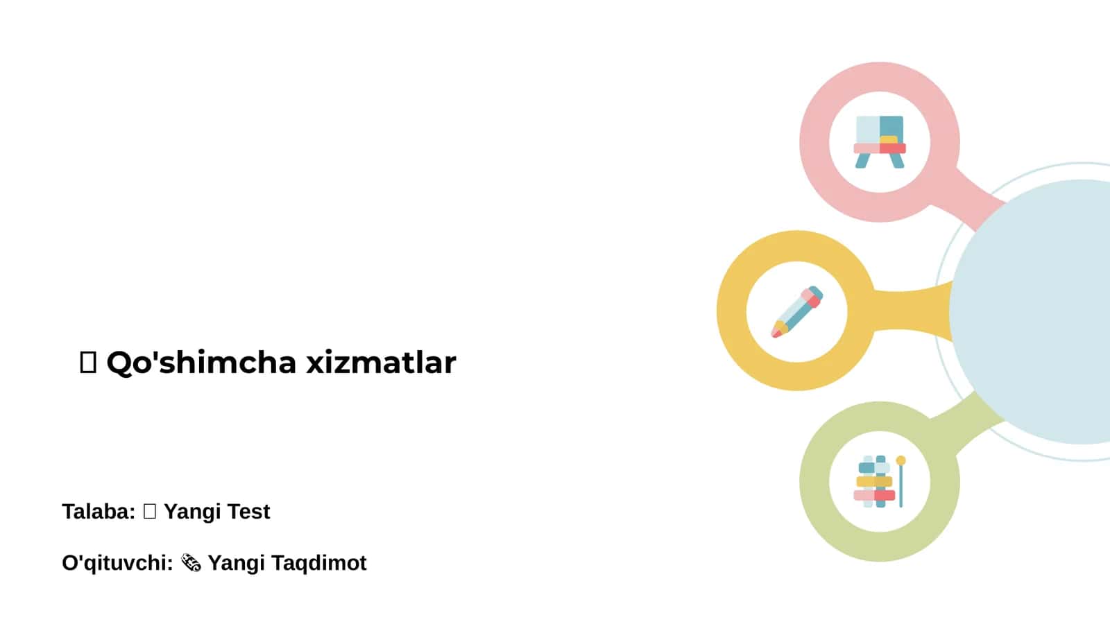 Qo'shimcha xizmatlar 1
