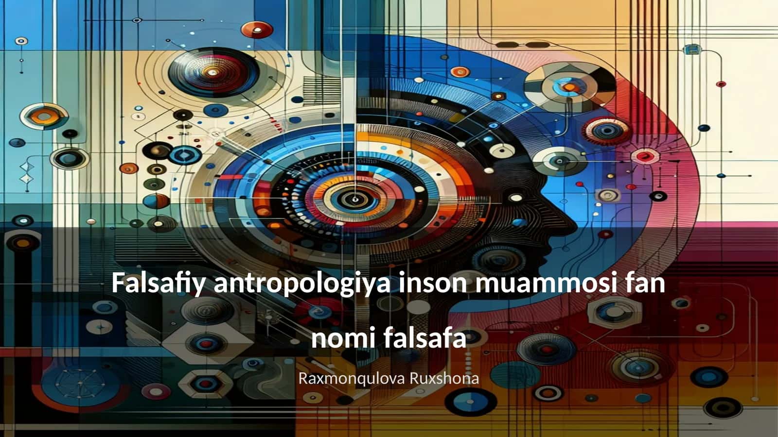 Falsafiy antropologiya inson muammosi 1