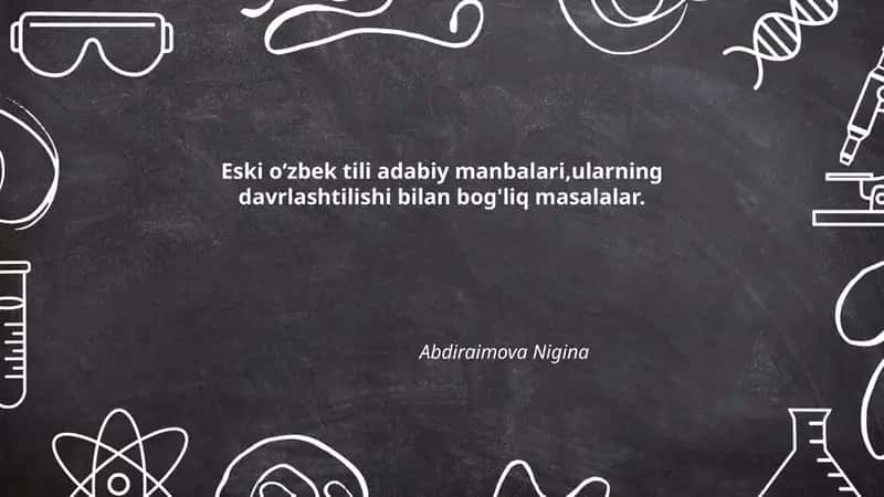 Eski oʻzbek tili adabiy manbalari 1
