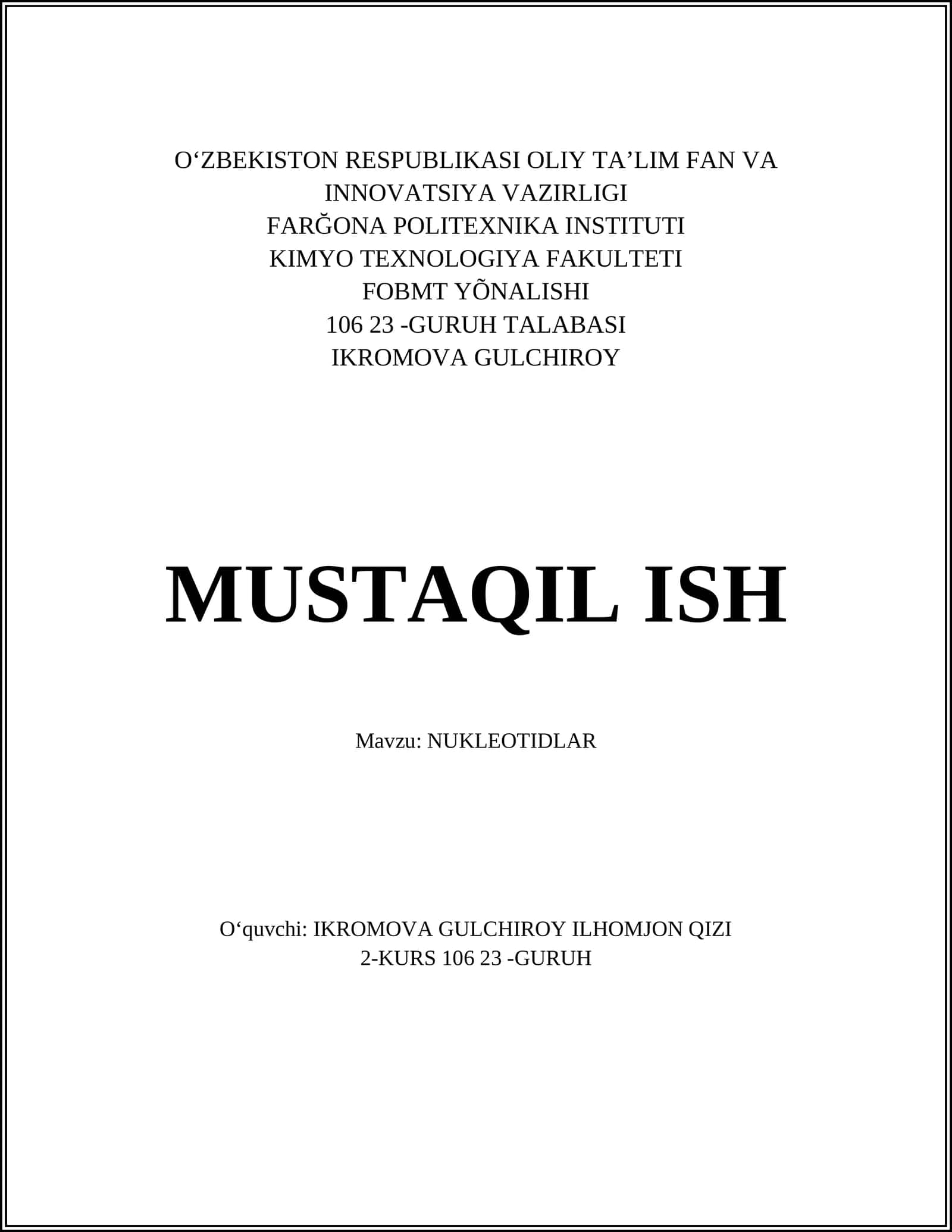 NUKLEOTIDLAR 1