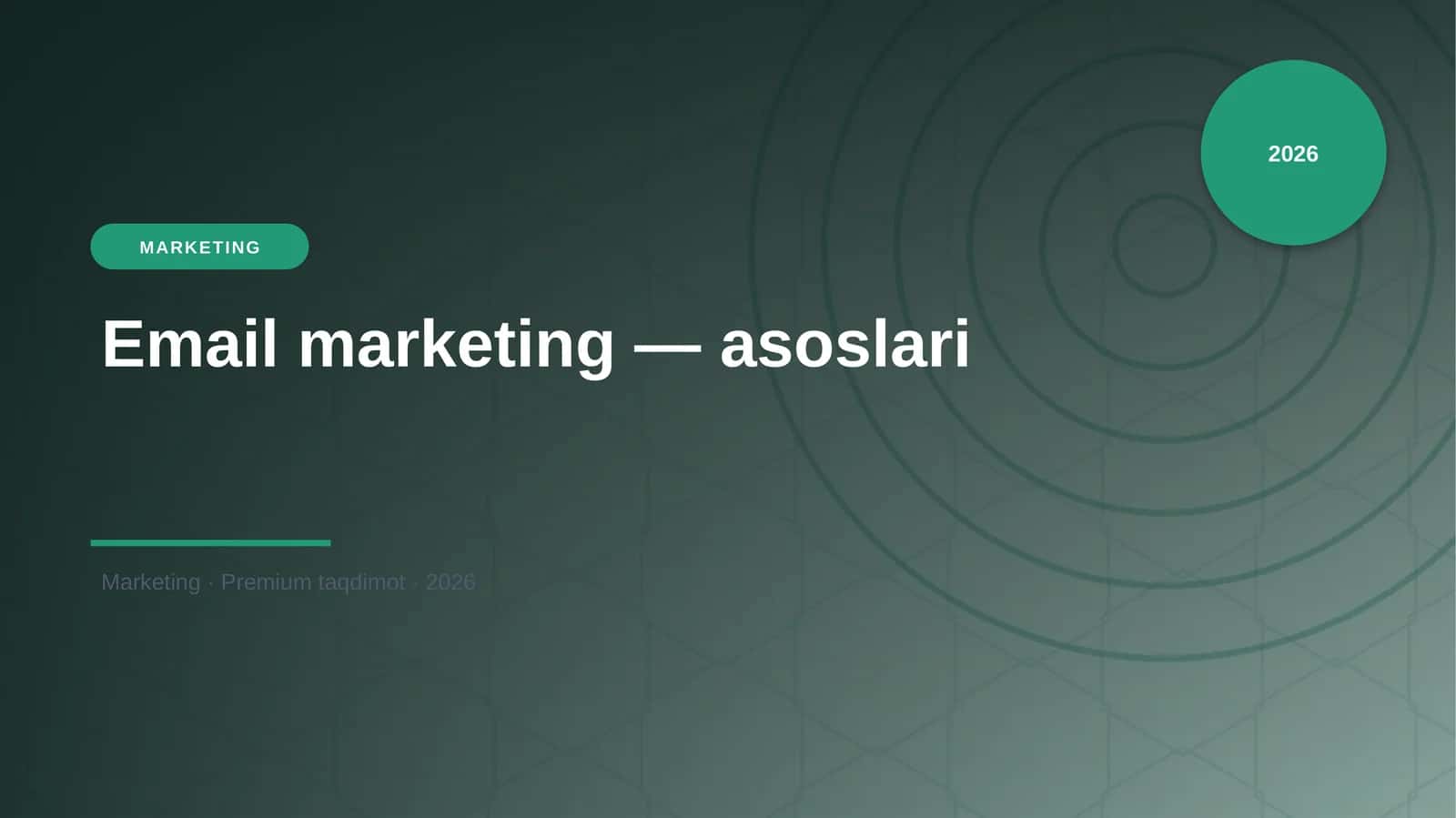 Email marketing - asoslari 1