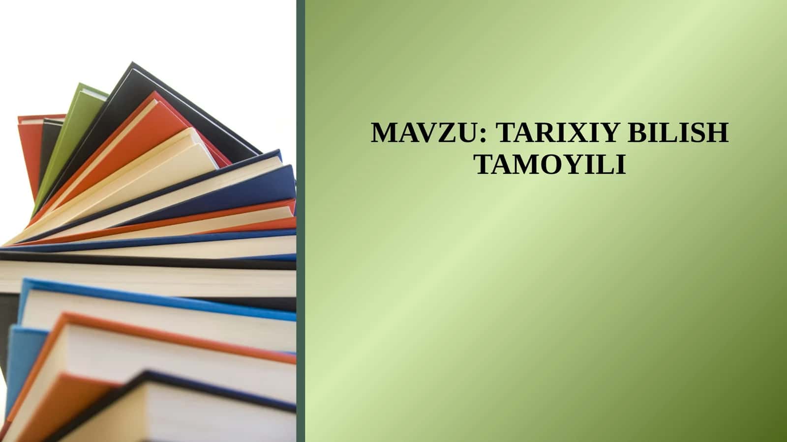 TARIXIY BILISH TAMOYILI 1