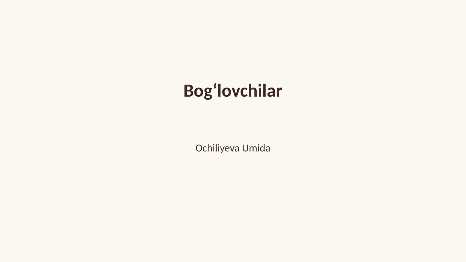 Bogʻlovchilar 1