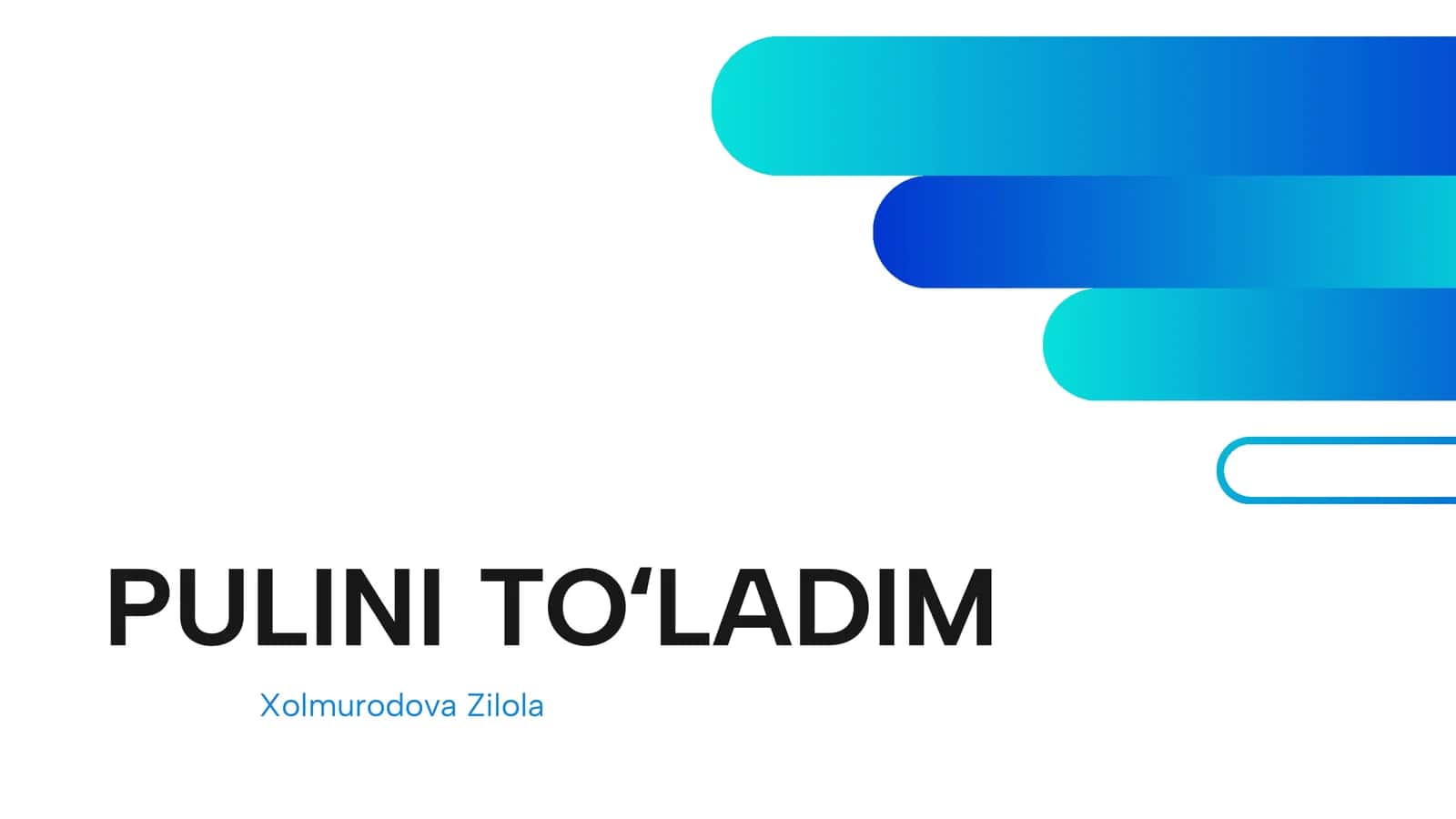 PULINI TOʻLADIM 1
