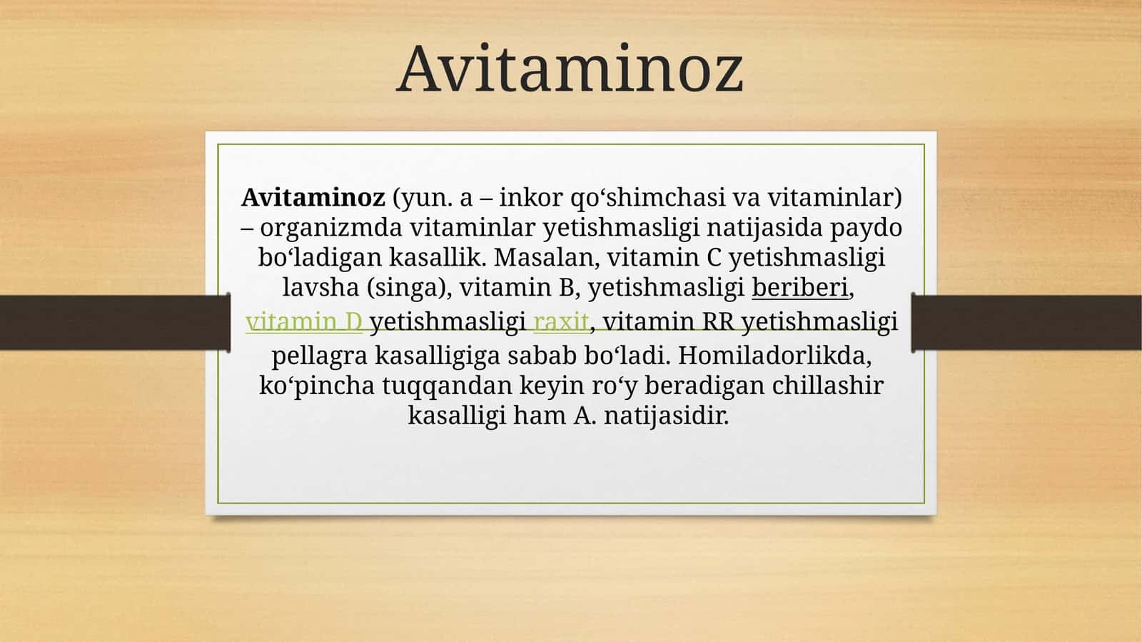 Avitaminoz 1