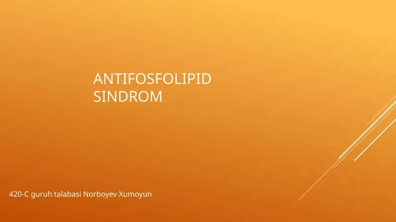 Antifosfolipidsindrom 1
