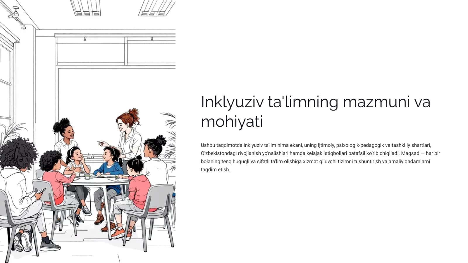 Inklyuziv ta'limning mazmuni va mohiyati 1