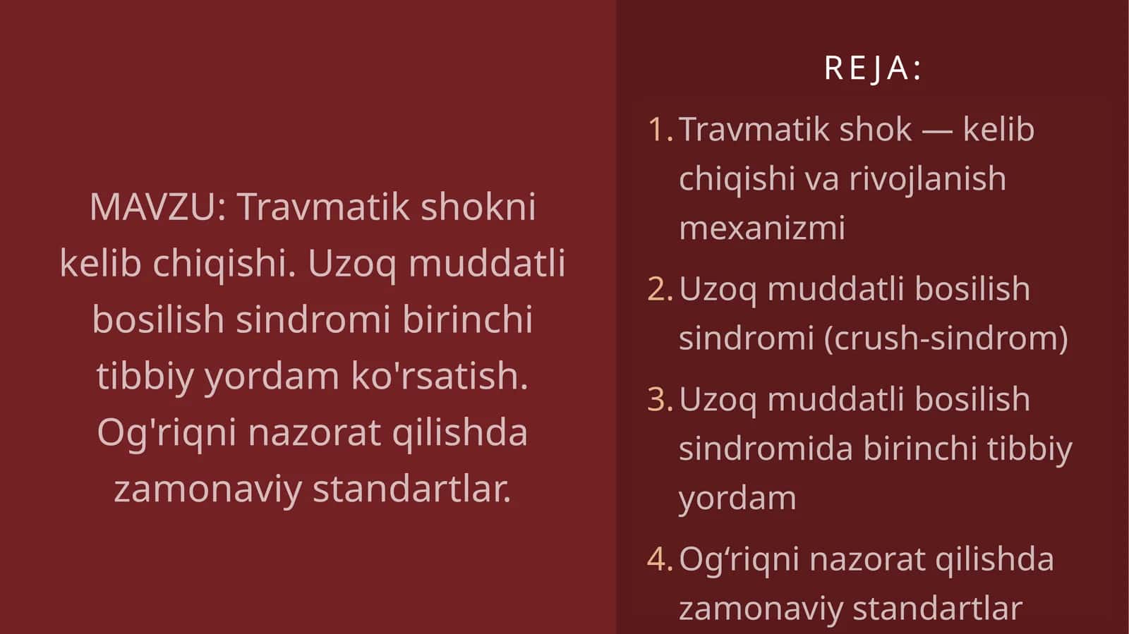 Uzoq muddatli bosilish sindromi 1