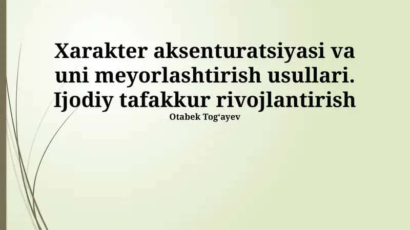 Samarali takrorlash usullari 1