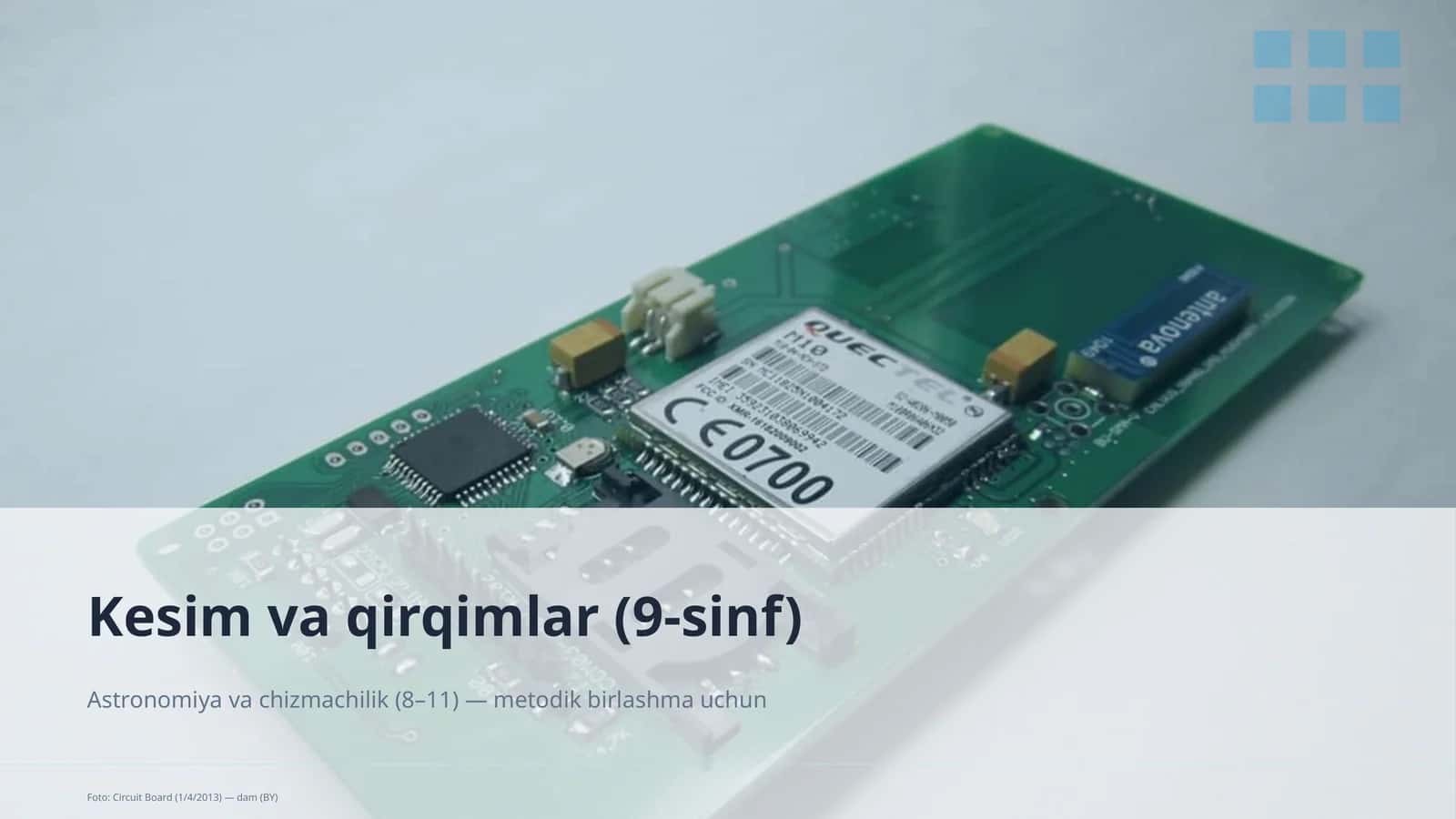 Kesim va qirqimlar (9-sinf) 1