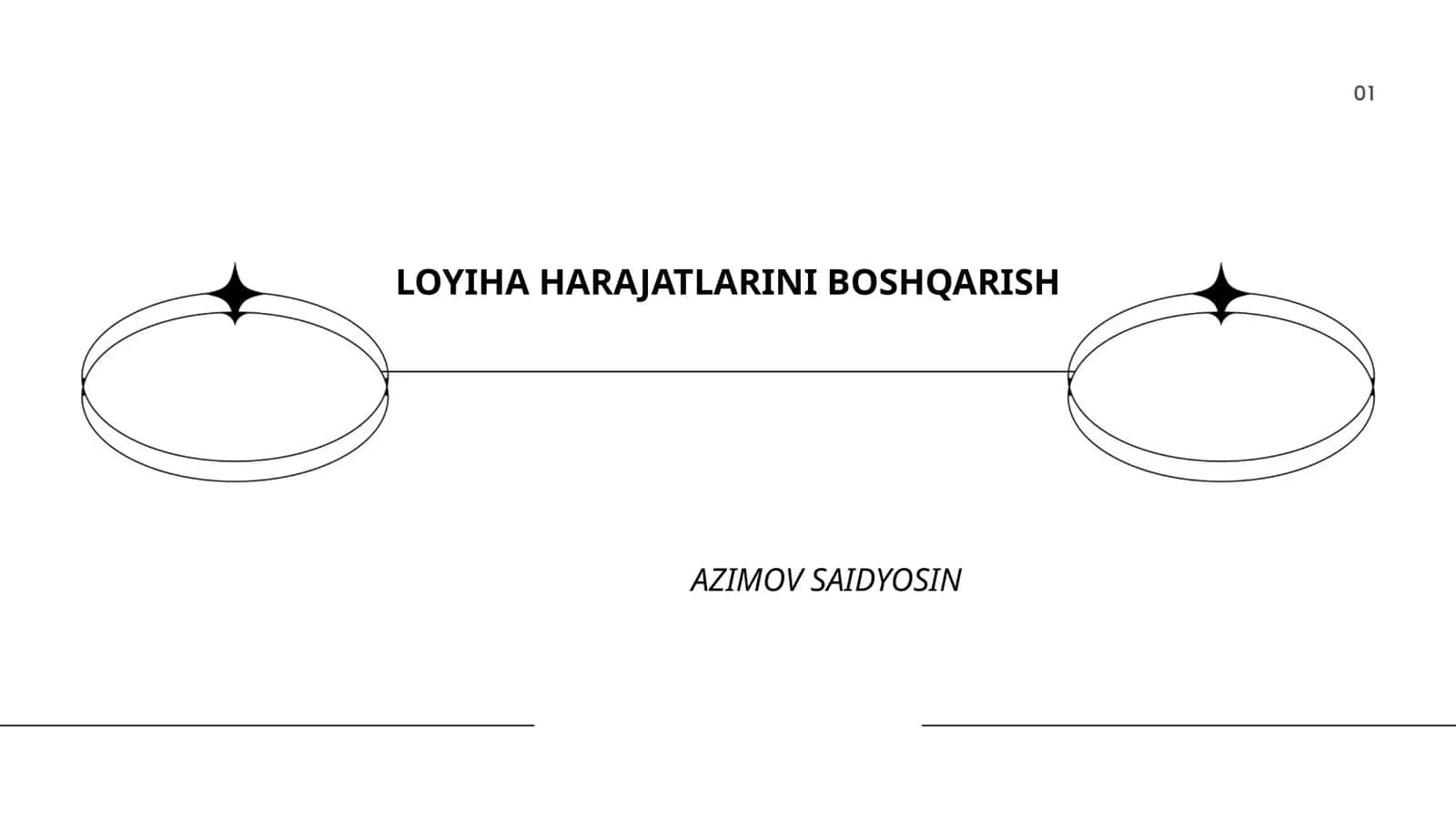LOYIHA HARAJATLARINI BOSHQARISH 1