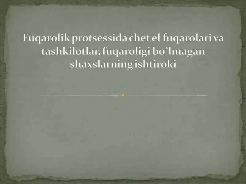 Fuqarolikning O‘ziga Yuklatgan Vazifalari 1