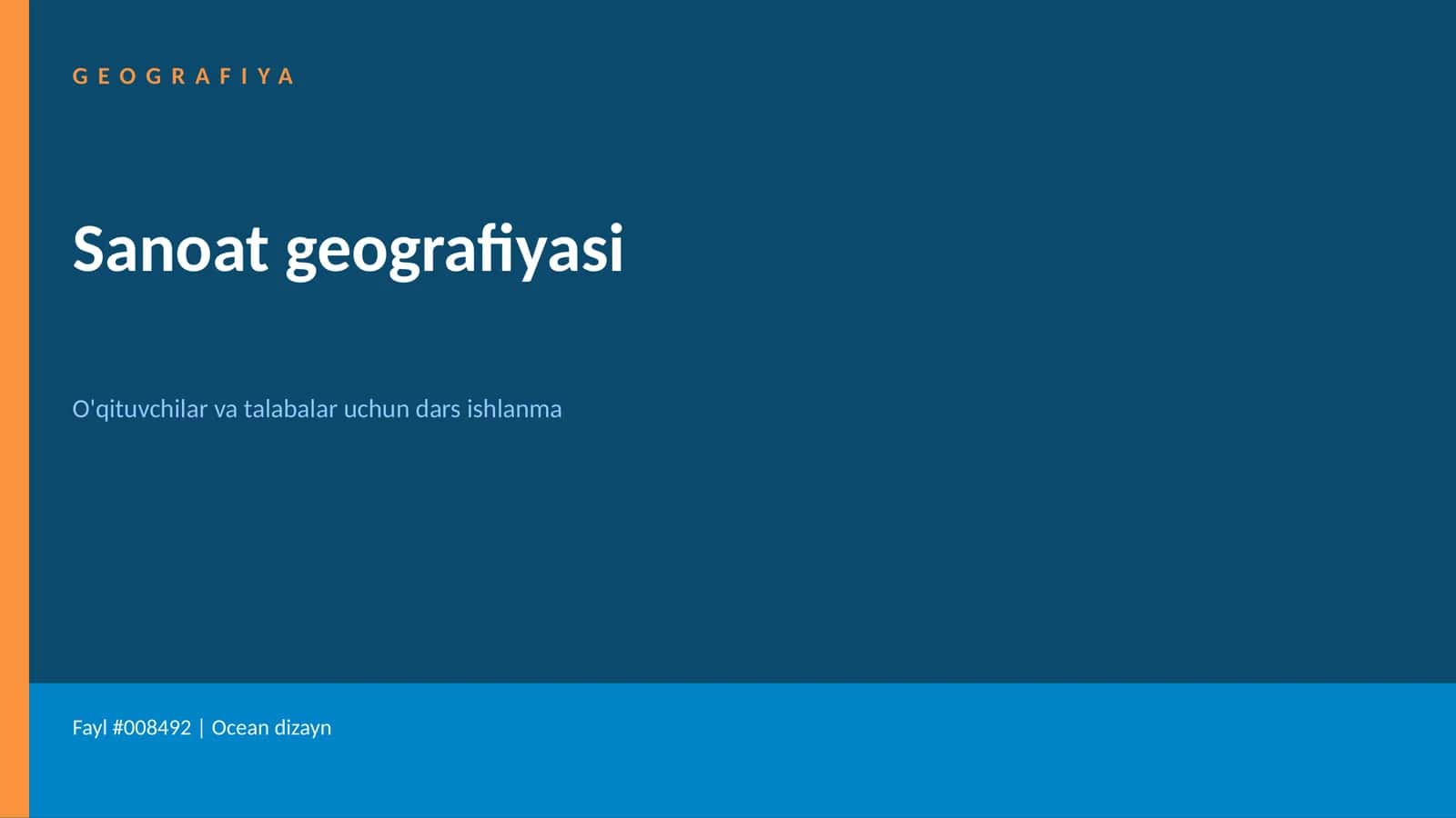 Sanoat geografiyasi 1