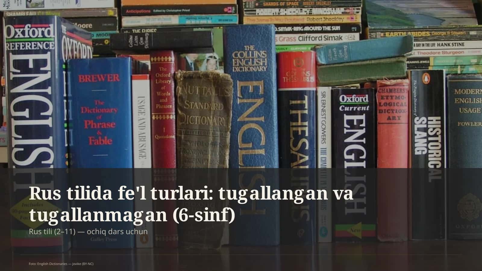 Rus tilida fe'l turlari: tugallangan va tugallanmagan (6-sinf) 1