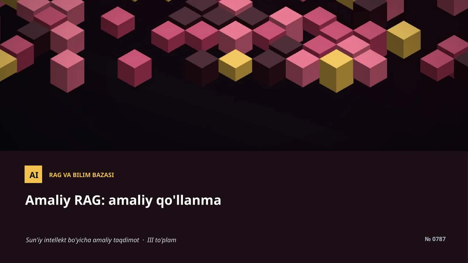 Amaliy RAG VA BILIM BAZASI 1