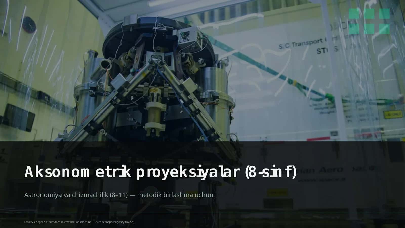 Aksonometrik proyeksiyalar (8-sinf) 1