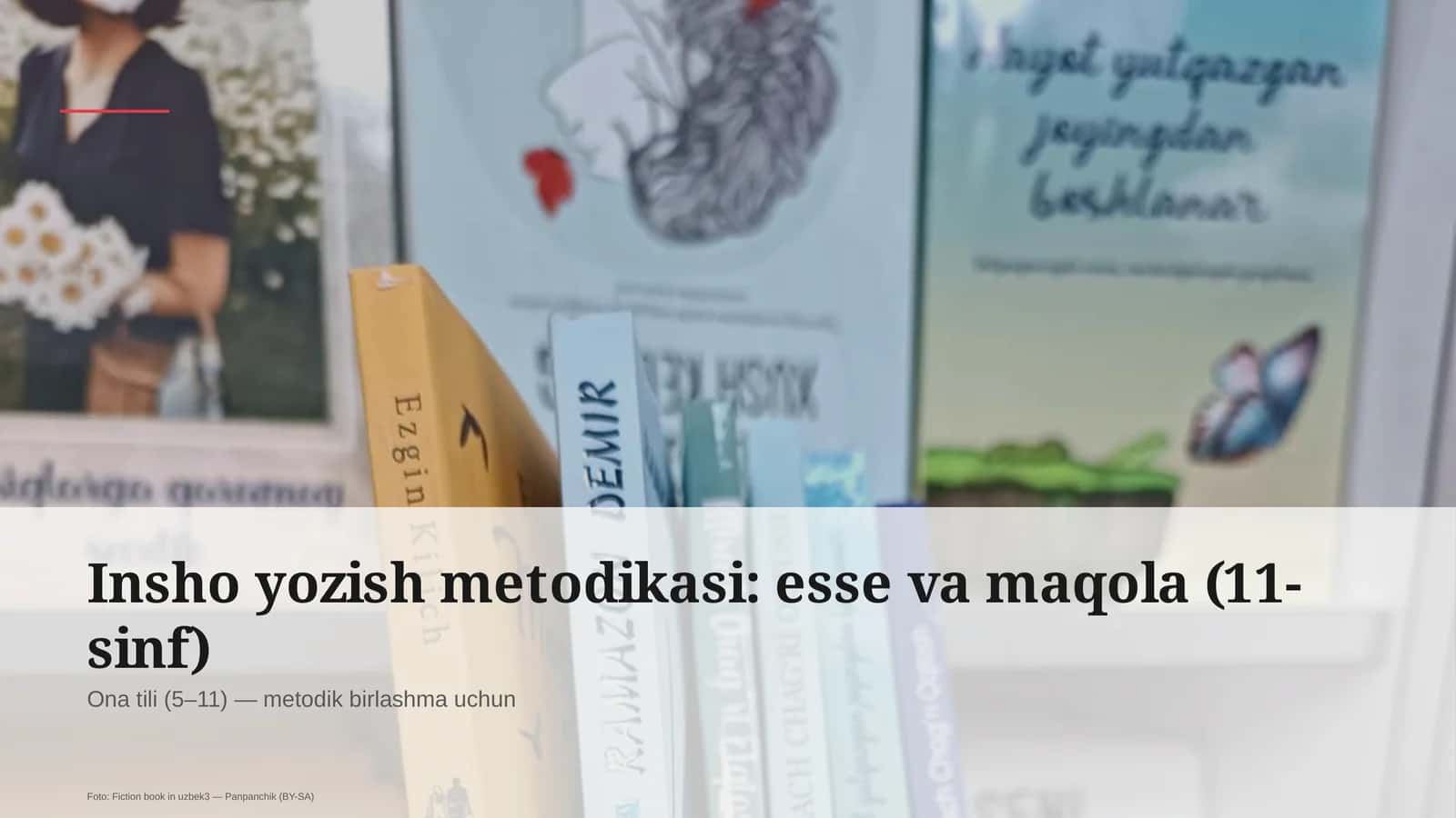Insho yozish metodikasi: esse va maqola (11-sinf) 1