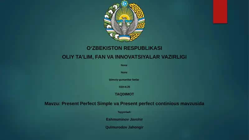 Present Perfect Simple va Present perfect continious 1