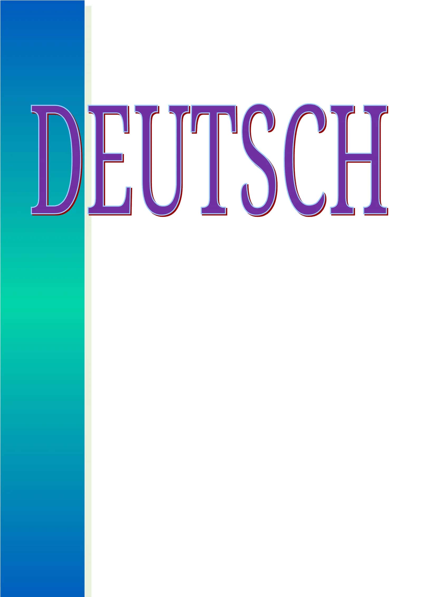 DEUTSCH Nemis tili o'quv qo'llanma 1