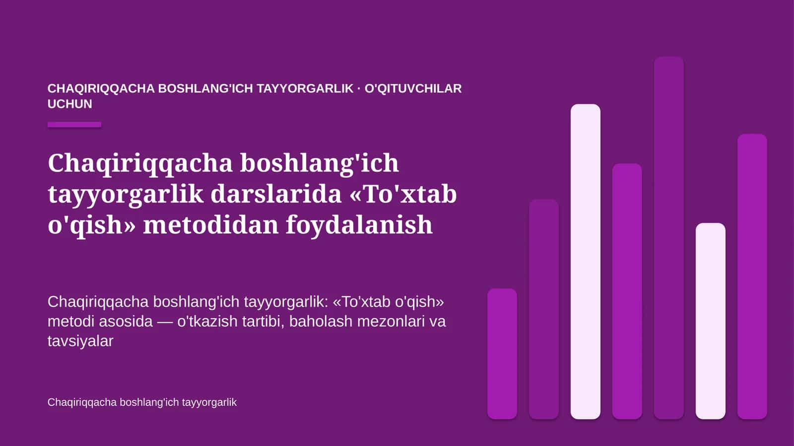 chaqiriqqacha boshlang'ich tayyorgarlik darslarida to'xtab o'qish metodidan foydalanish 5131 1