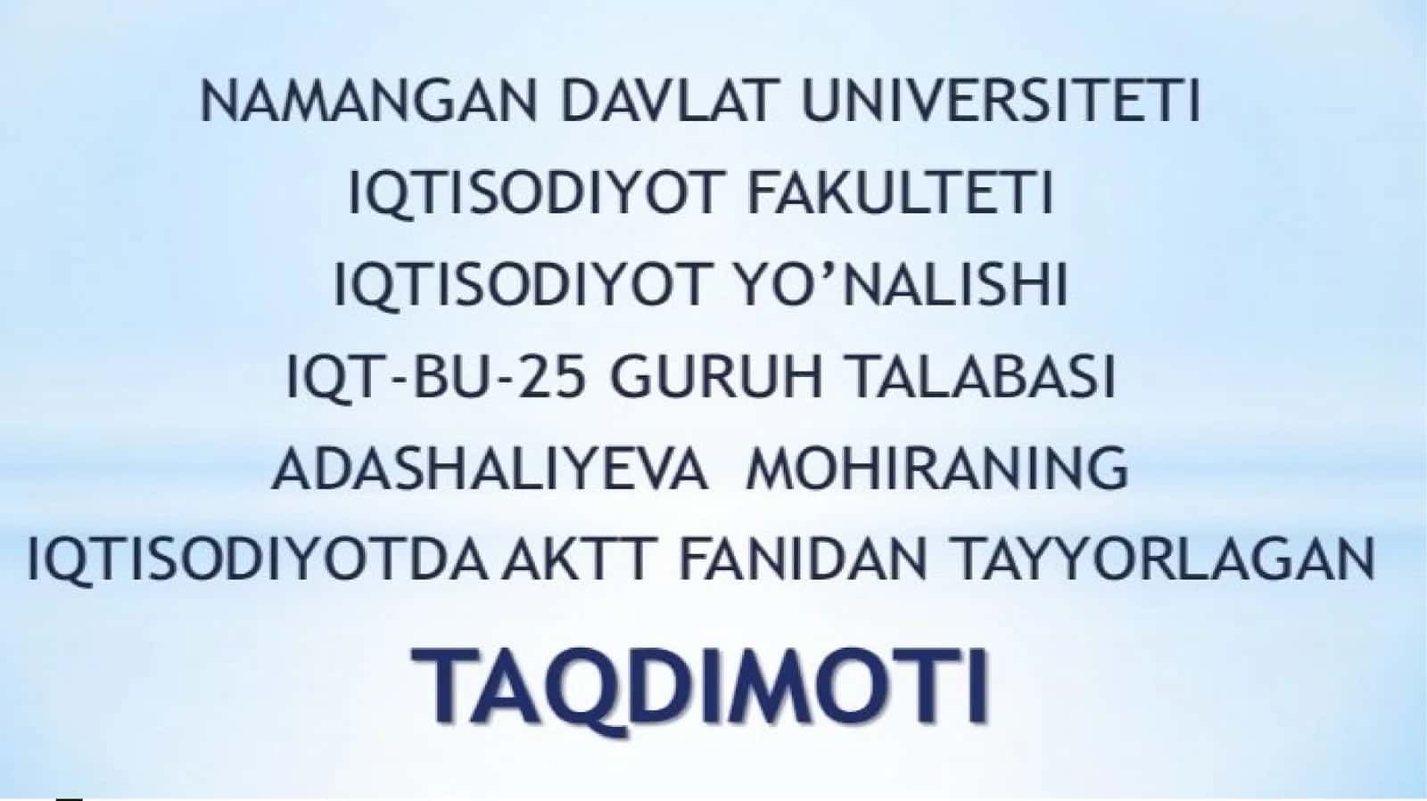 Mavjud dasturiy maxsulotlar 1