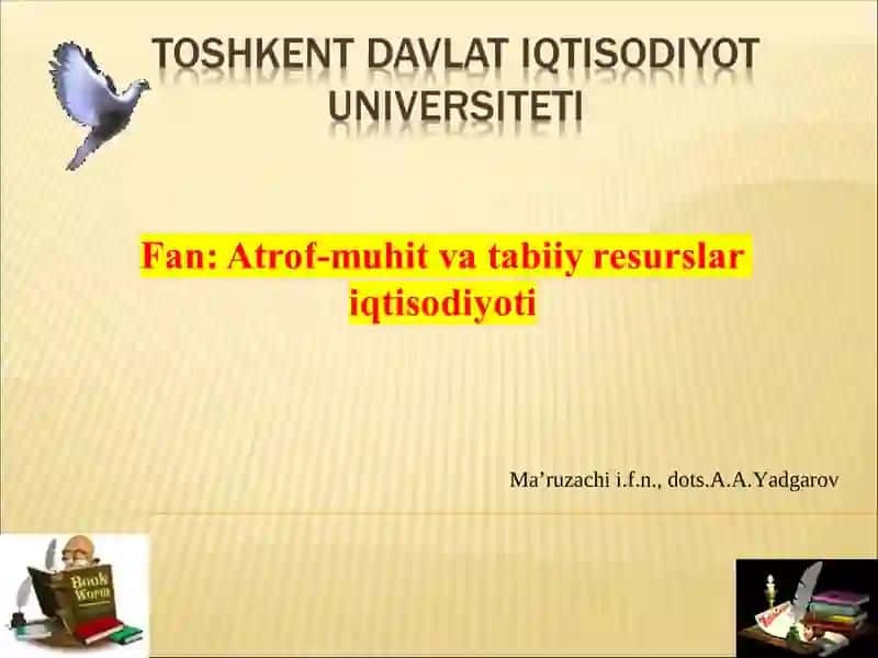 ATROF-MUHITNI QADRLASh: USULLARI