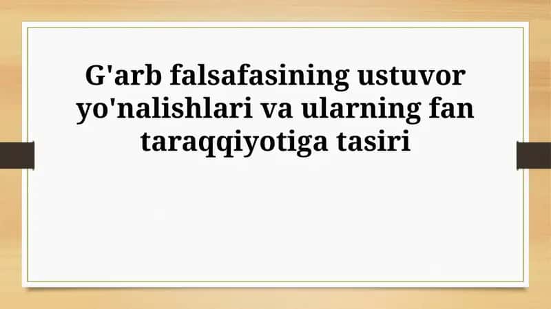 Ekzistensializm va insonning ilm-fandagi roli 1