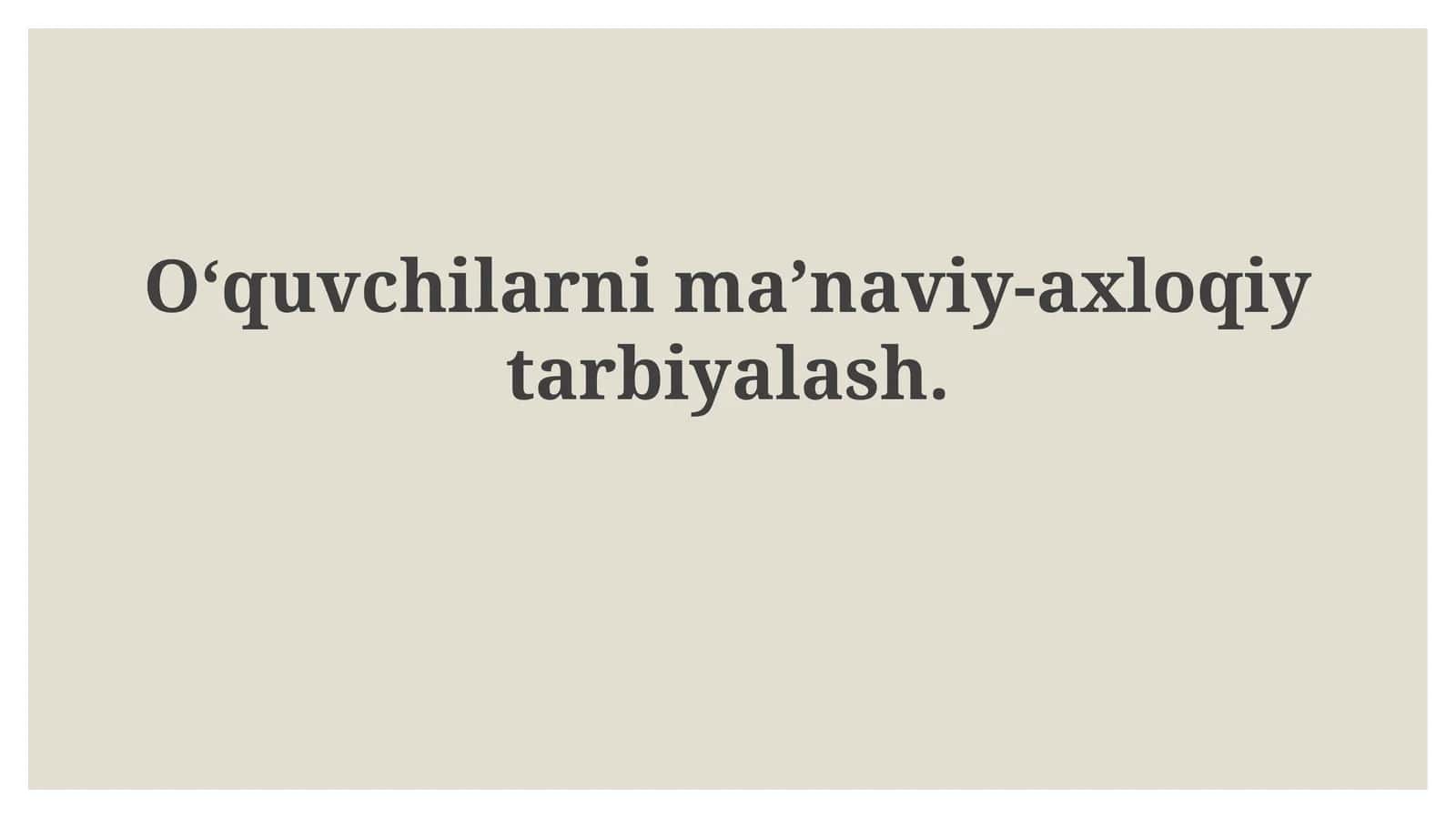 Ma'naviy-axloqiy tarbiyalash 1