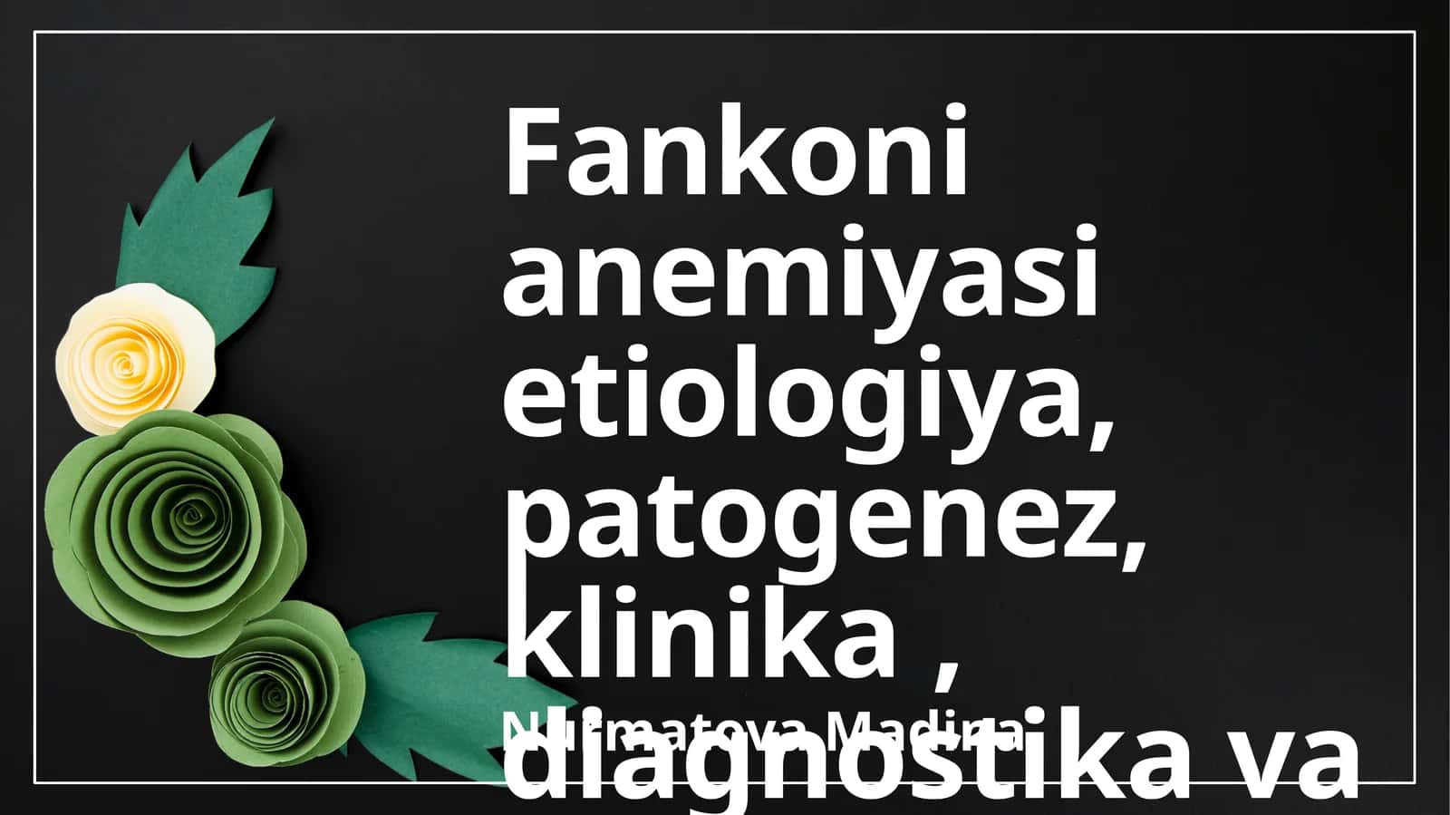 Fankoni Anemiyasi: Etiologiya, Patogenez va Klinikasi 1