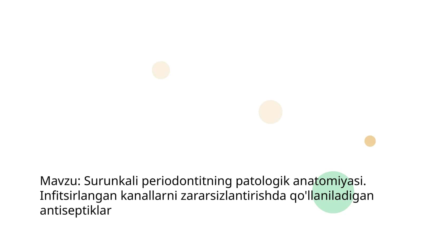 Surunkali periodontitning patologik anatomiyasi 1