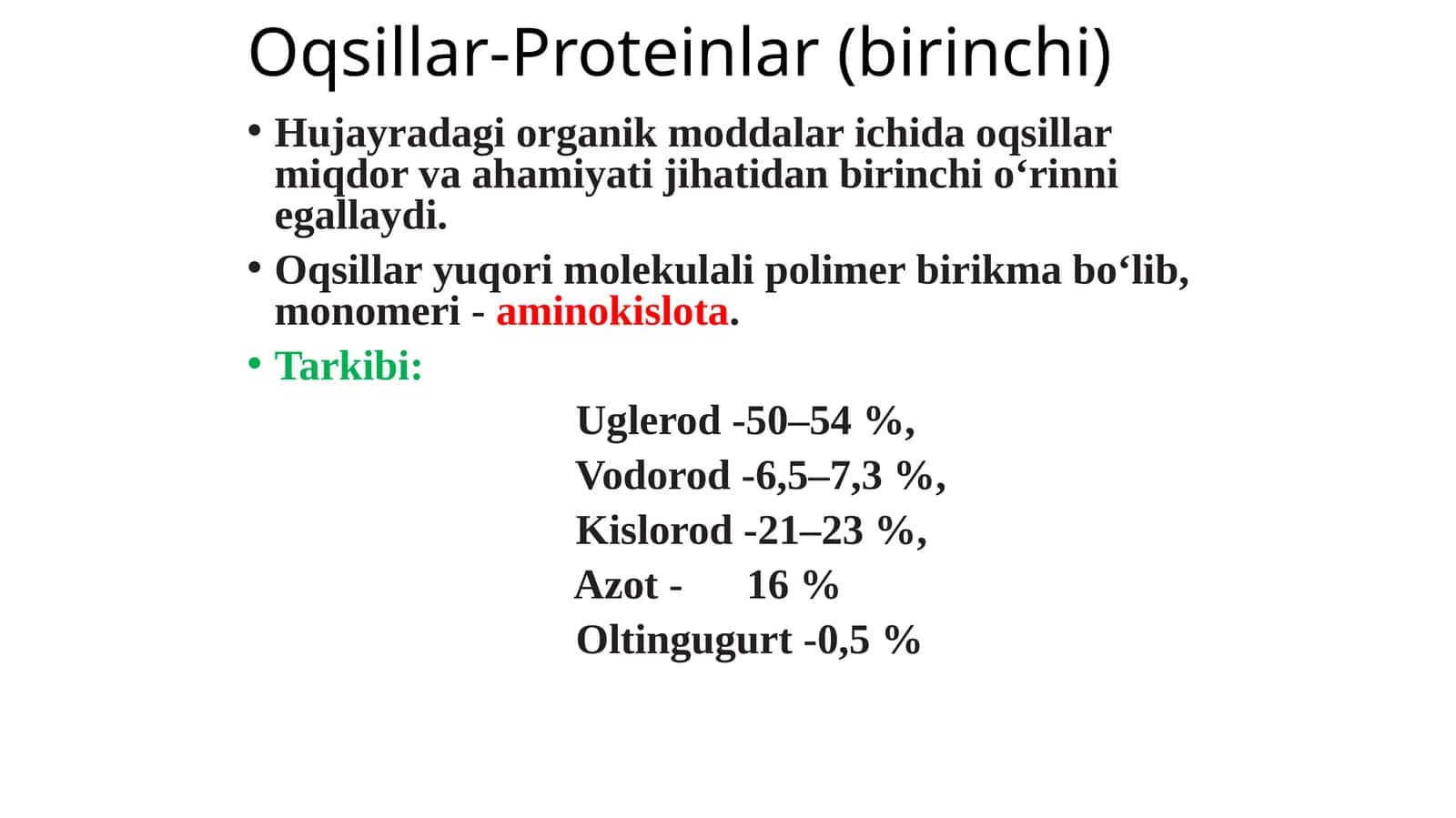 Oqsillar-Proteinlar(birinchi) 1