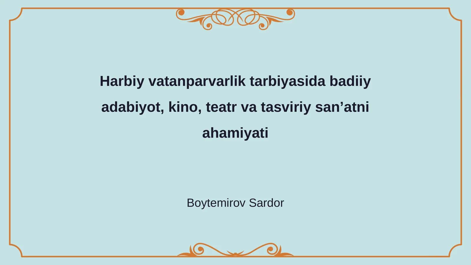 Badiiy adabiyot va harbiy vatanparvarlik 1