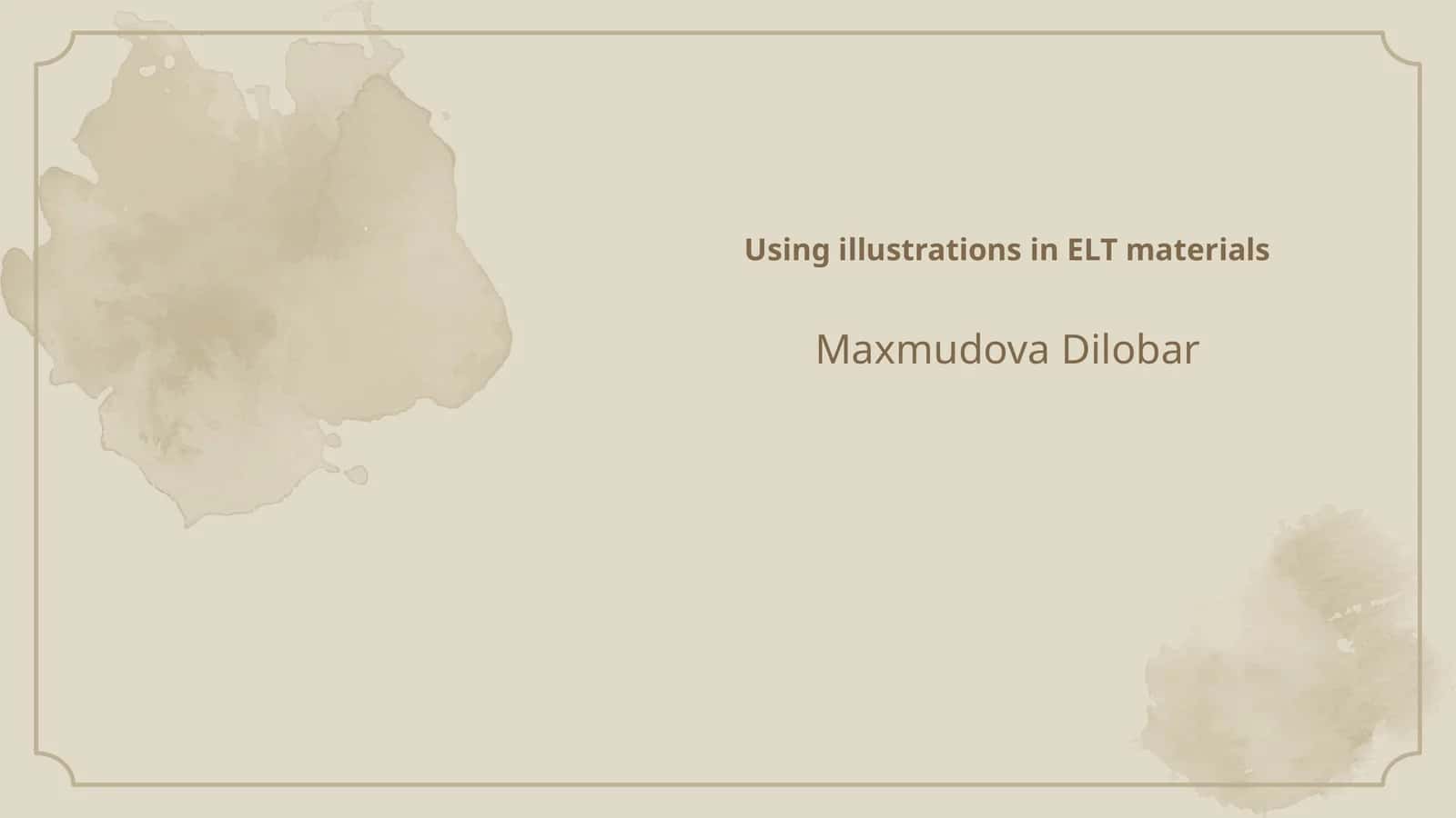 Using illustrations in ELT materials 1