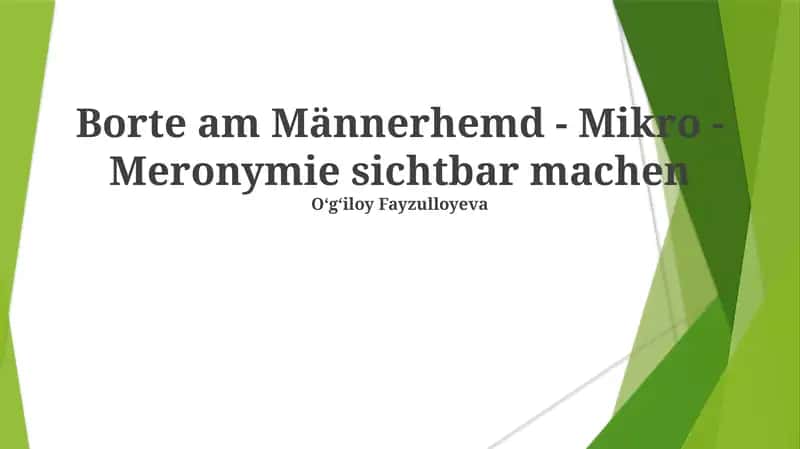 Borte am Männerhemd - Mikro - Meronymie sichtbar machen 1