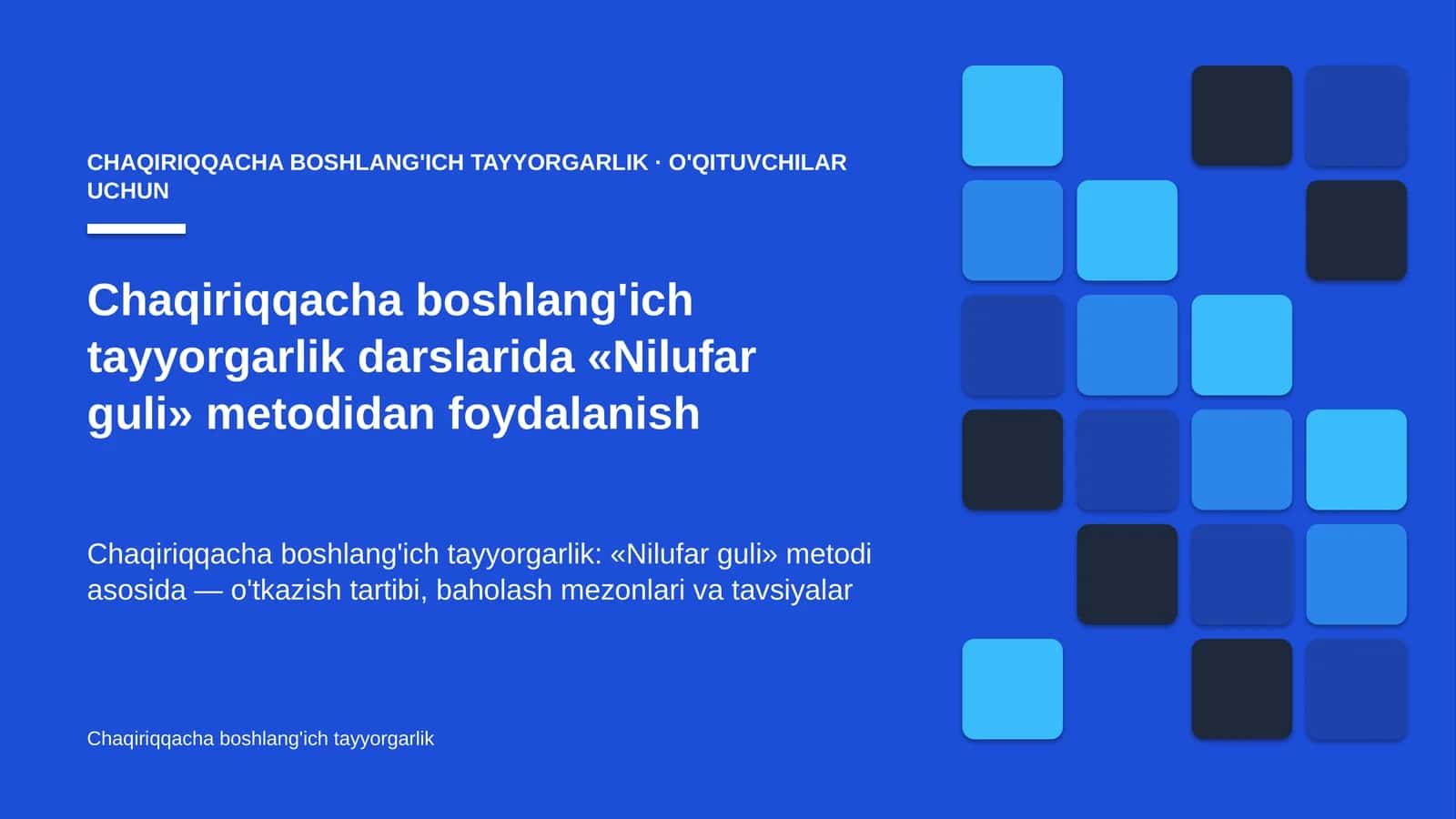 chaqiriqqacha boshlang'ich tayyorgarlik darslarida nilufar guli metodidan foydalanish 5776 1