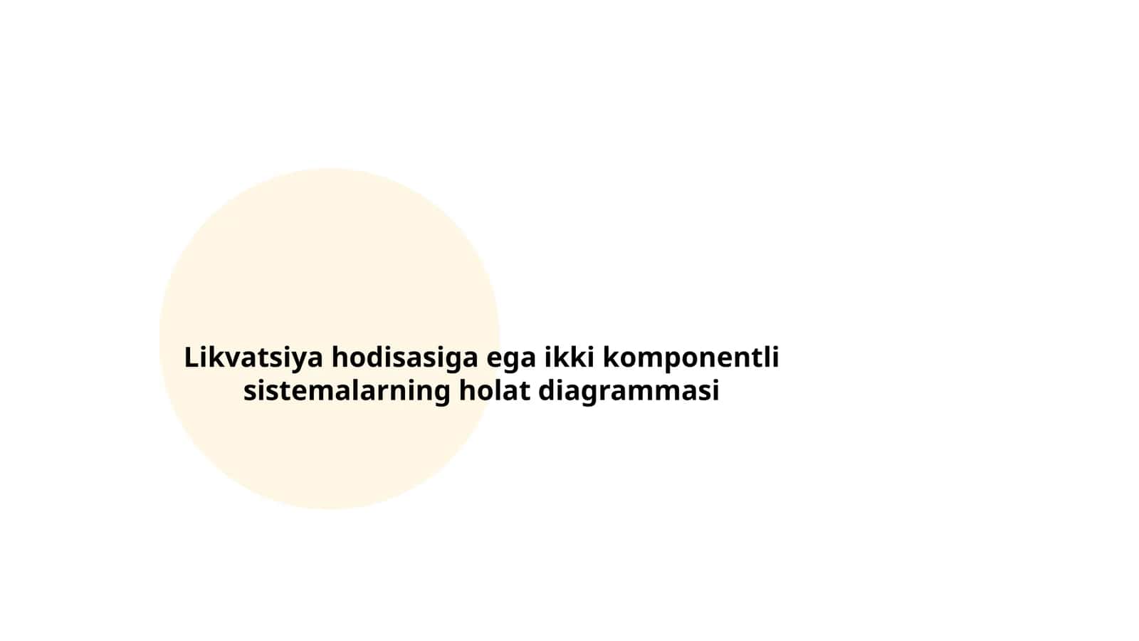 Likvatsiya hodisasi mavjud ikki komponentli sistemalarning umumiy holat diagrammalari 1