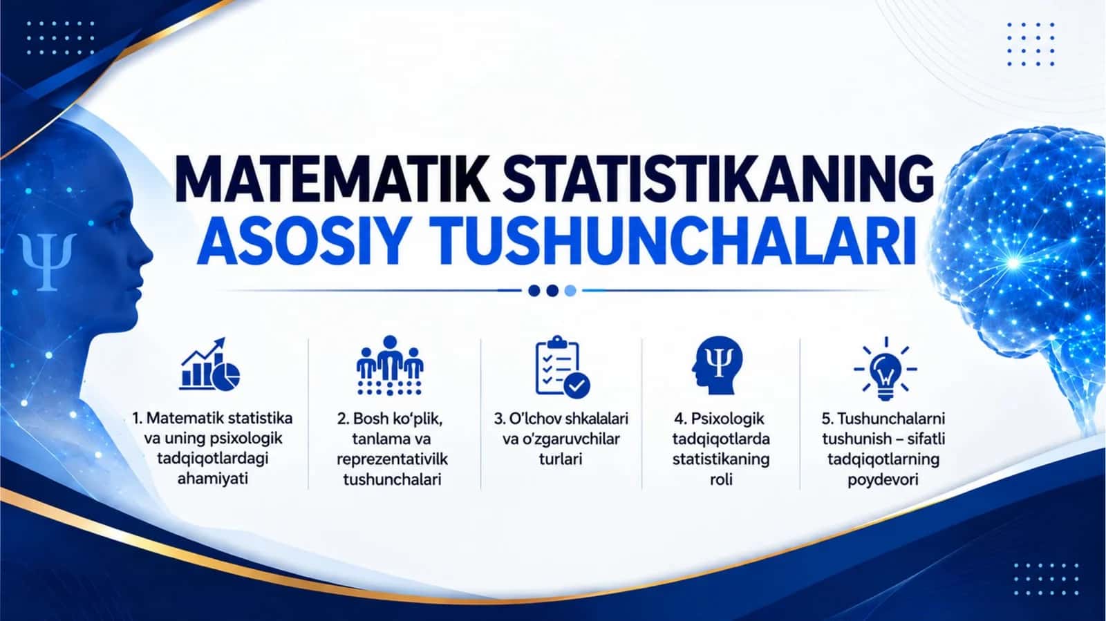 Matematik statistikaning asosiy tushunchalari 1