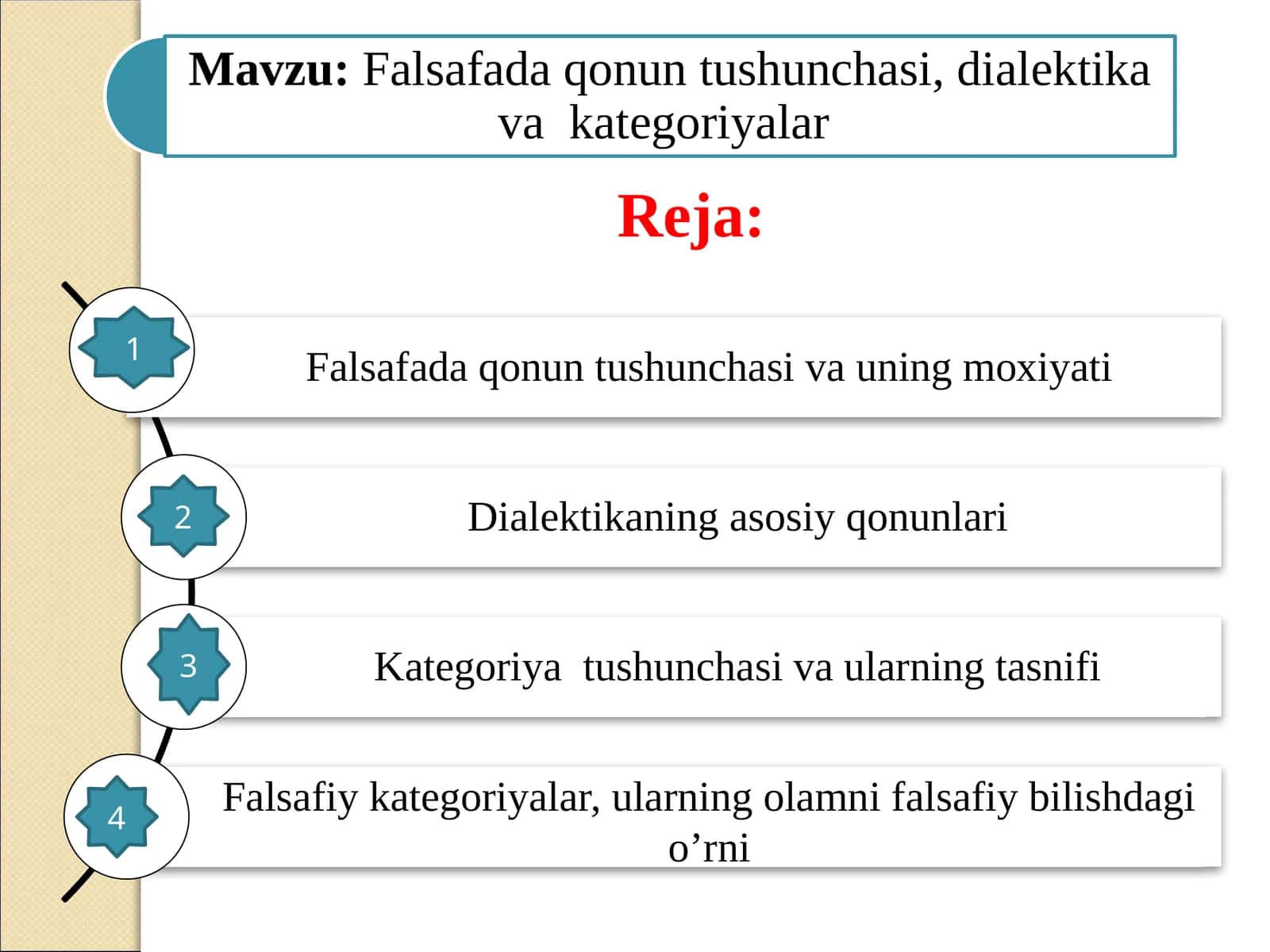 Fаlsаfаdа qоnun tushunchаsi, dialektika va  kategoriyalar 1