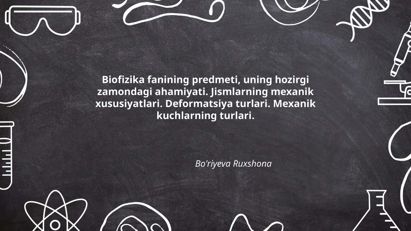 Bo'riyeva Ruxshona 1