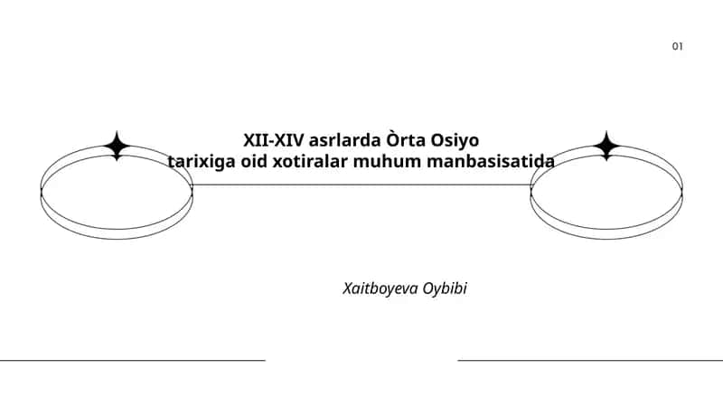 XII-XIV asrlarda Òrta Osiyo tarixiga oid xotiralar 1