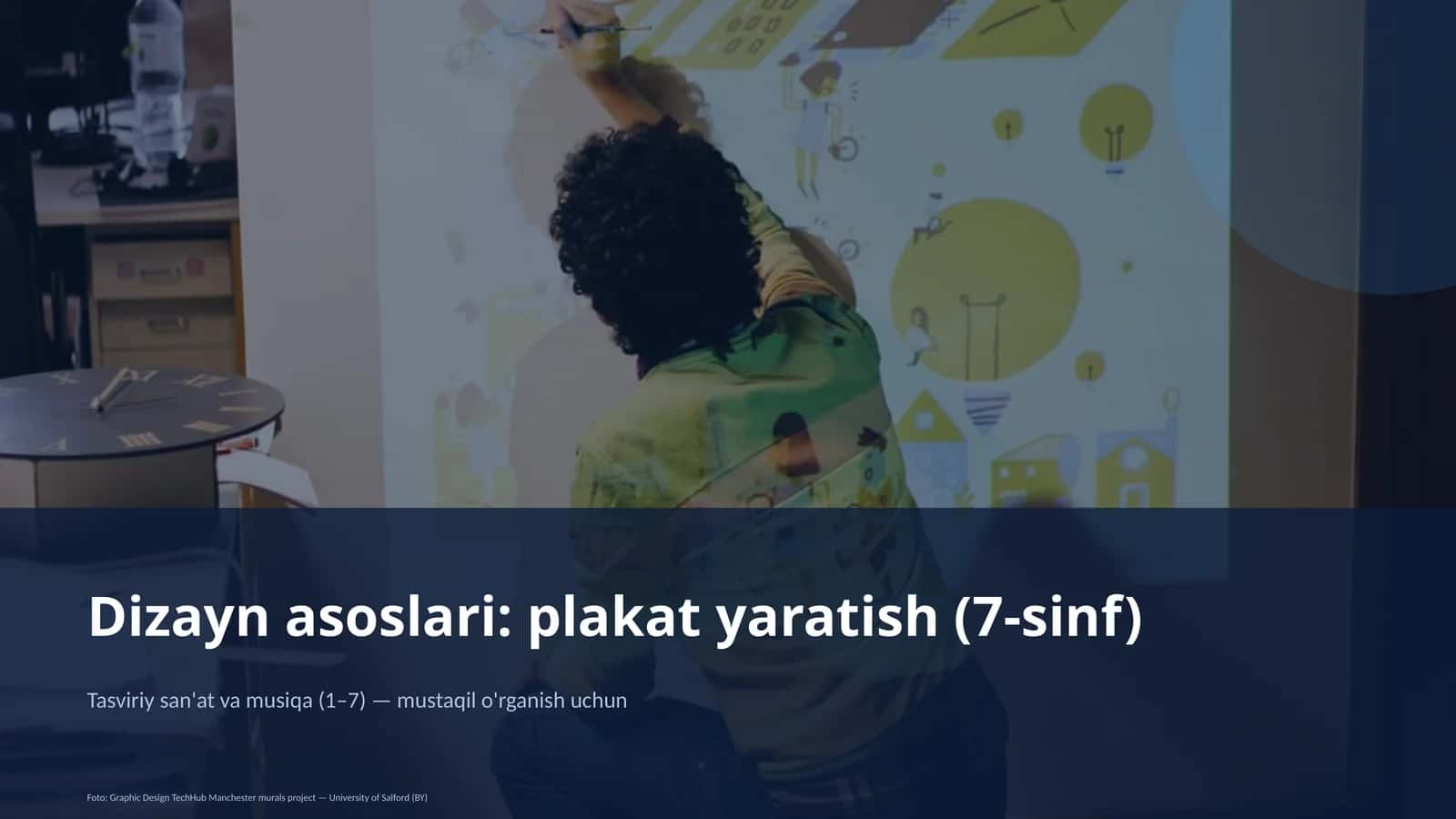 Dizayn asoslari: plakat yaratish (7-sinf) 1