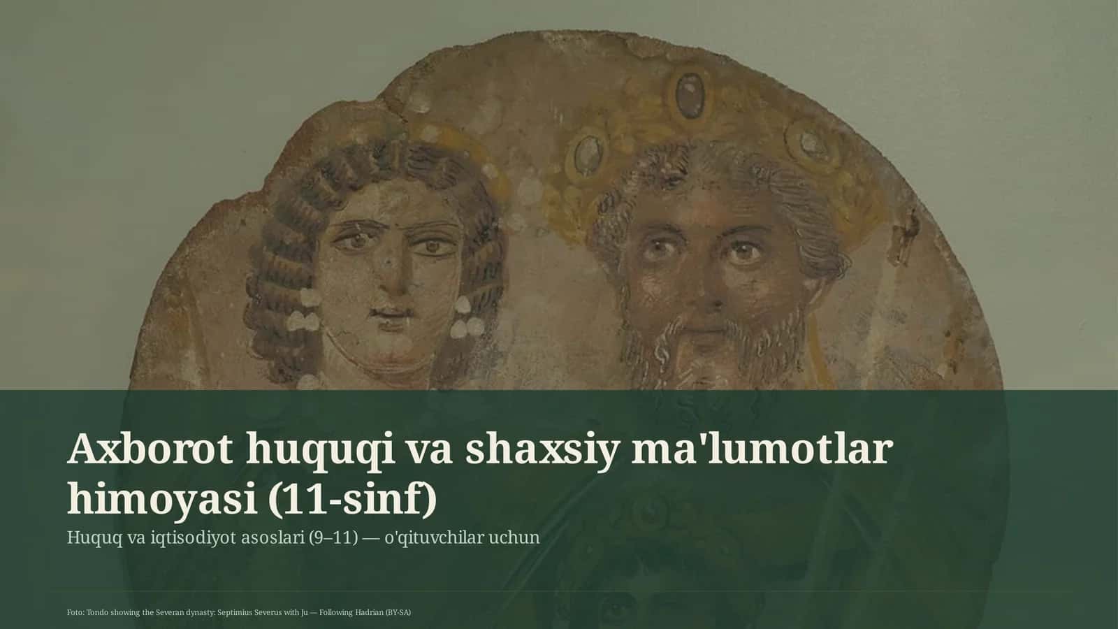Axborot huquqi va shaxsiy ma'lumotlar himoyasi (11-sinf) 1