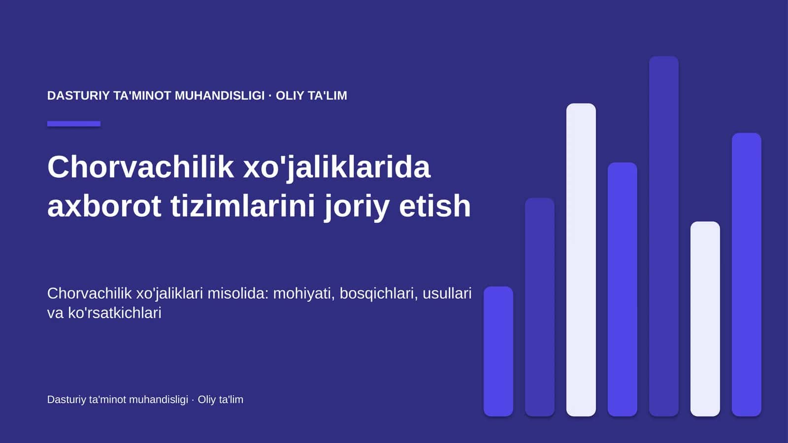 chorvachilik xo'jaliklarida axborot tizimlarini joriy etish 3089 1